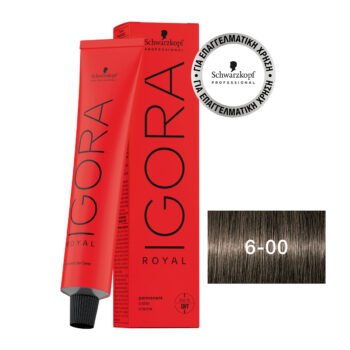IGORA ROYAL 6-00 Ξανθό Σκούρο Έντονο Φυσικό 60 ml