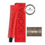 IGORA ROYAL 9-42 Ξανθό Πολύ Ανοιχτό Μπεζ Φυμέ 60ml