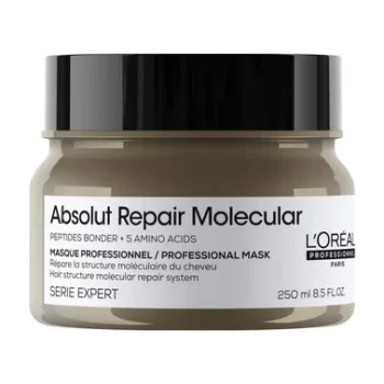 L’Oréal Professionnel Absolut Repair Molecular Professional Μάσκα Επανόρθωσης Για Ταλαιπωρημένα Μαλλιά 250ml